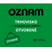 TRHOVISKO OTVORENÉ 1. 11. 2025