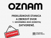 PREKLÁDKA A ZBEROVÝ DVOR ZATVORENÉ  1.11.2025